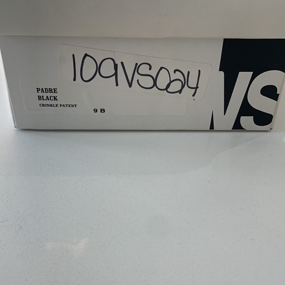 Black, parent leather sling-back heels brand VS - Picture 4 of 6